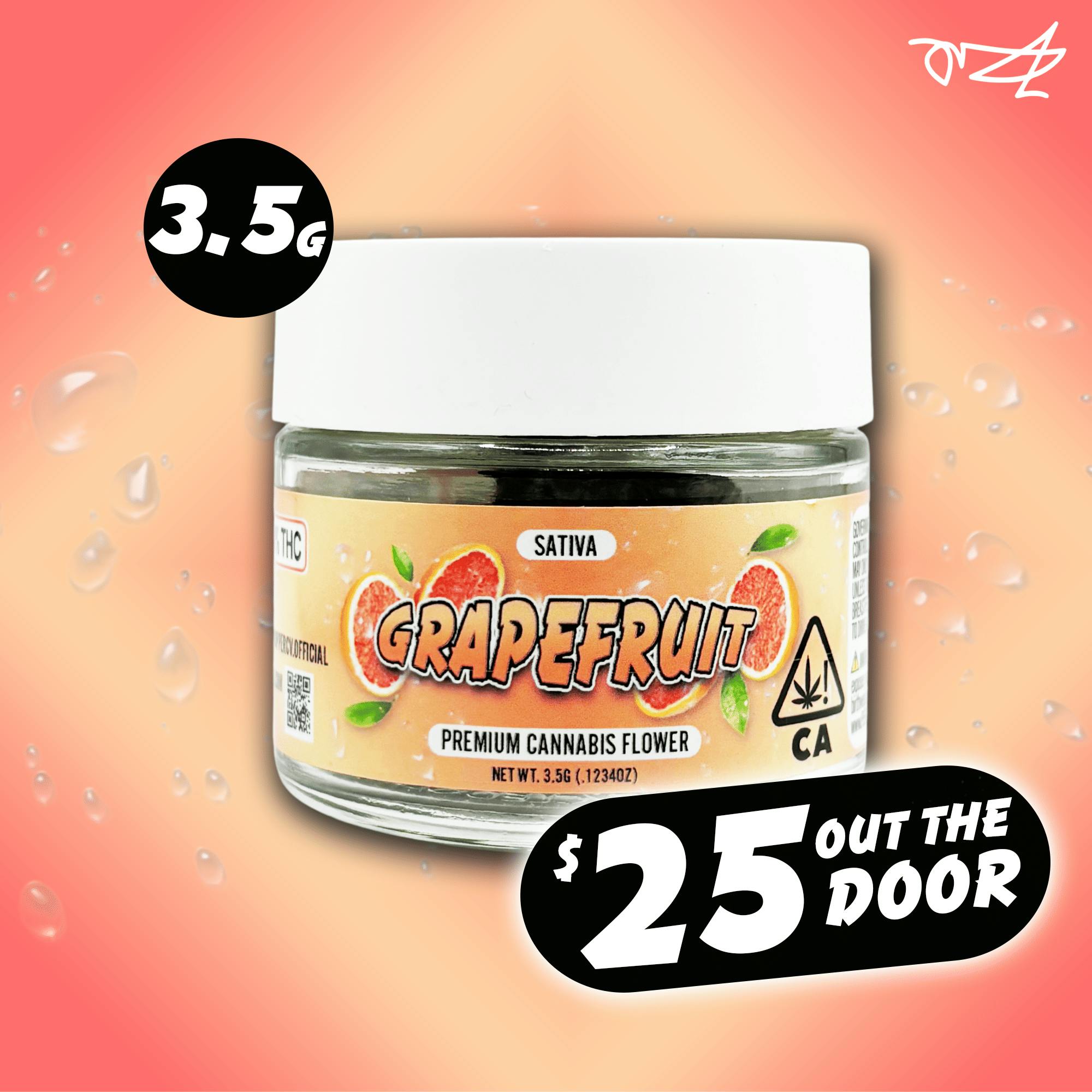 Grasshopper - Grasshopper | 3.5g - Grapefruit - Sativa - 3.5 grams