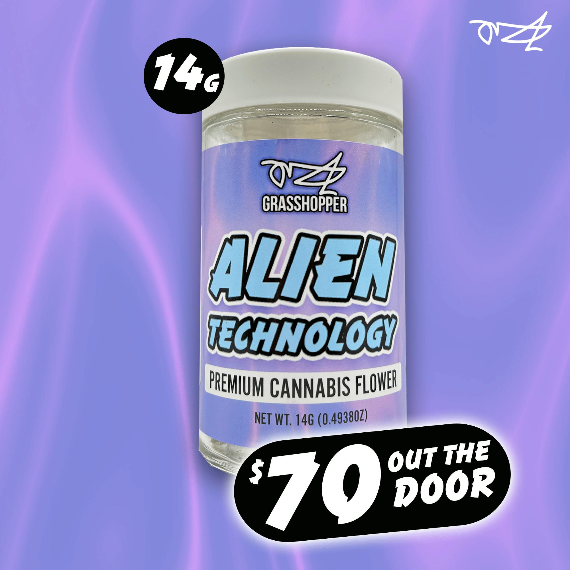 Grasshopper - Grasshopper | 14g - Alien Technology - Indica - 14 grams