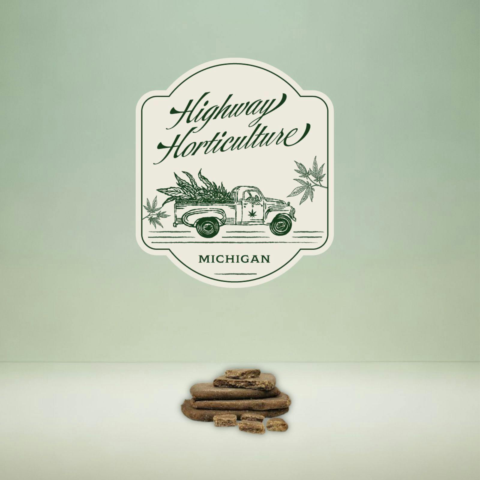 Biscotti Pippen | Brick Hash | Highway Horticulture cannabis product