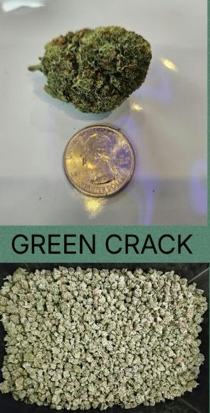 Green Crack | 1oz | Pre-Packed | Shake | Sunfire Farms