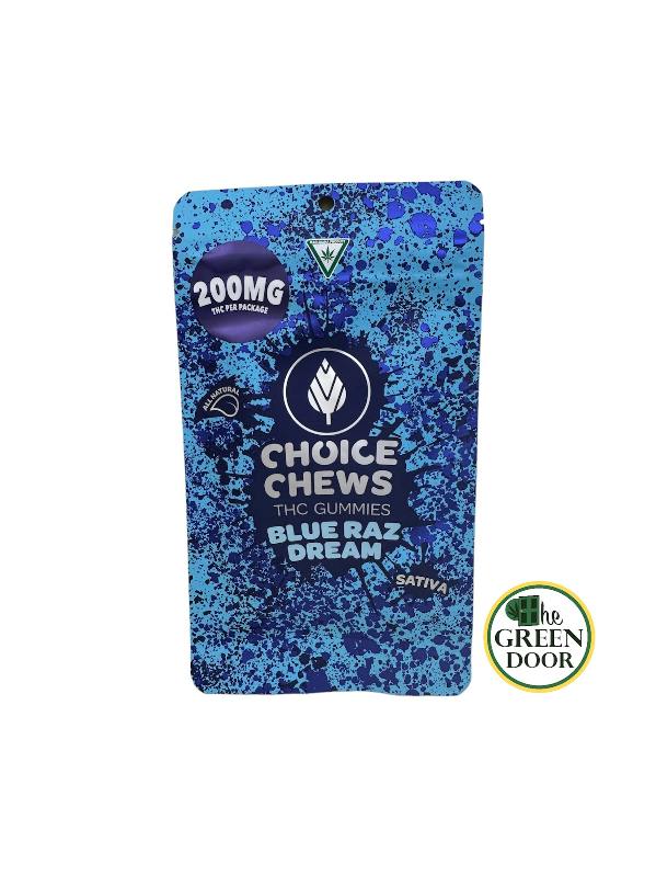 Choice Chews - Blue Razz Dream - 200MG Gummies