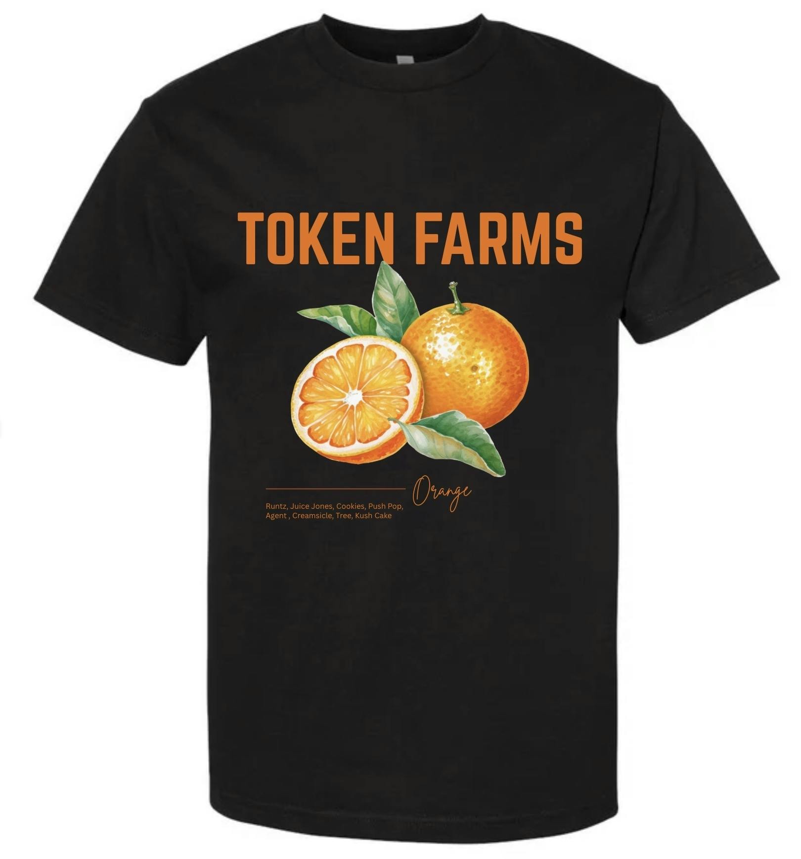 Token Farms | Black Orange Shirt | XL | Token Farms