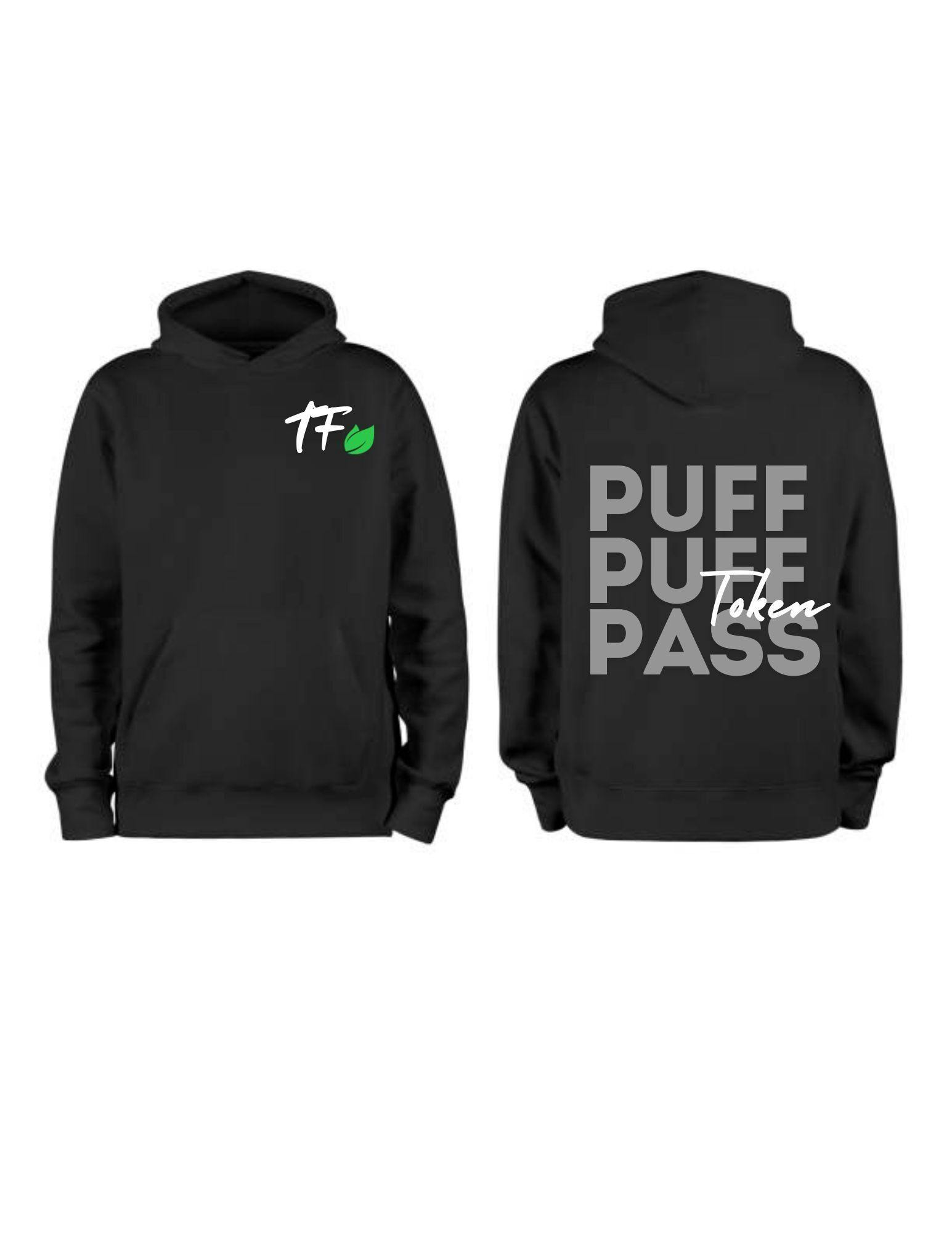 Token Farms | Puff Puff Black Hoodie | XL | Token Farms