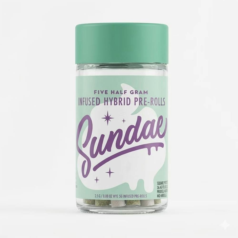 Snozzberry [.5g] | Sundae - 5 Pack Infused Pre Roll