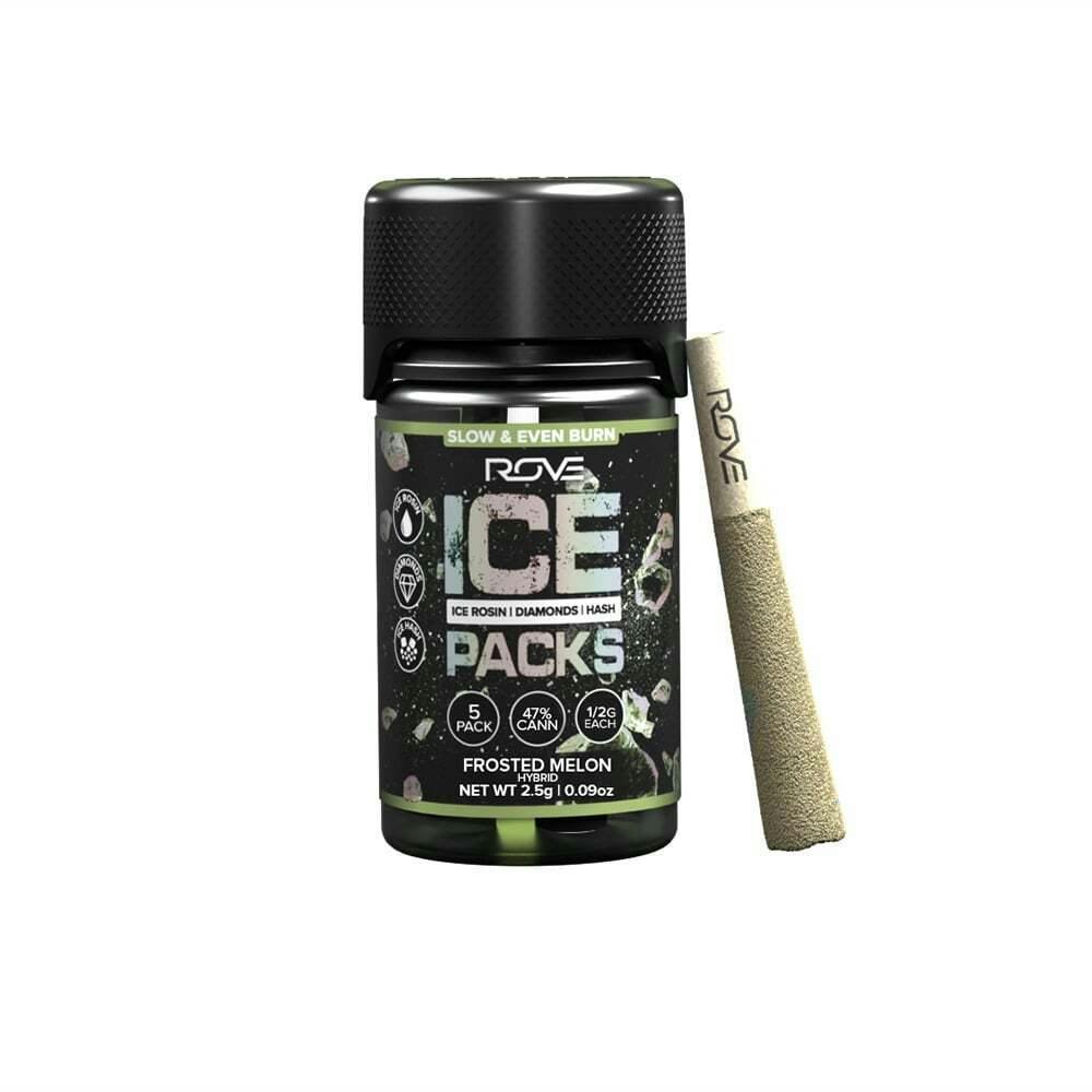 Frosted Melon - Infused Ice Packs (Rosin, Hash, and Diamonds) [5x 0.5g] | ROVE - Rove Triple Infu...