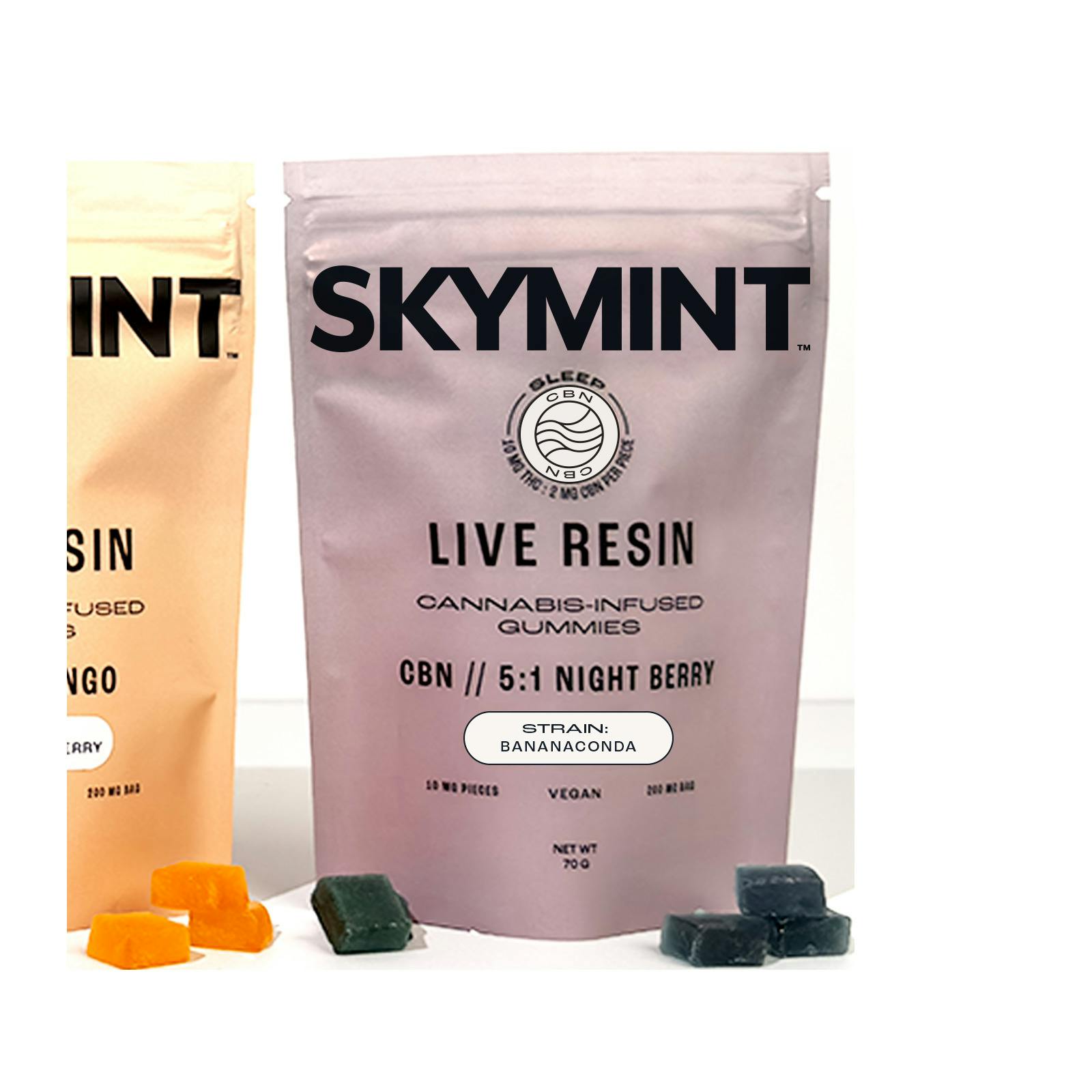 Night Berry CBN 5:1 Live Resin Gummies (10mg Each | 200mg Total THC)