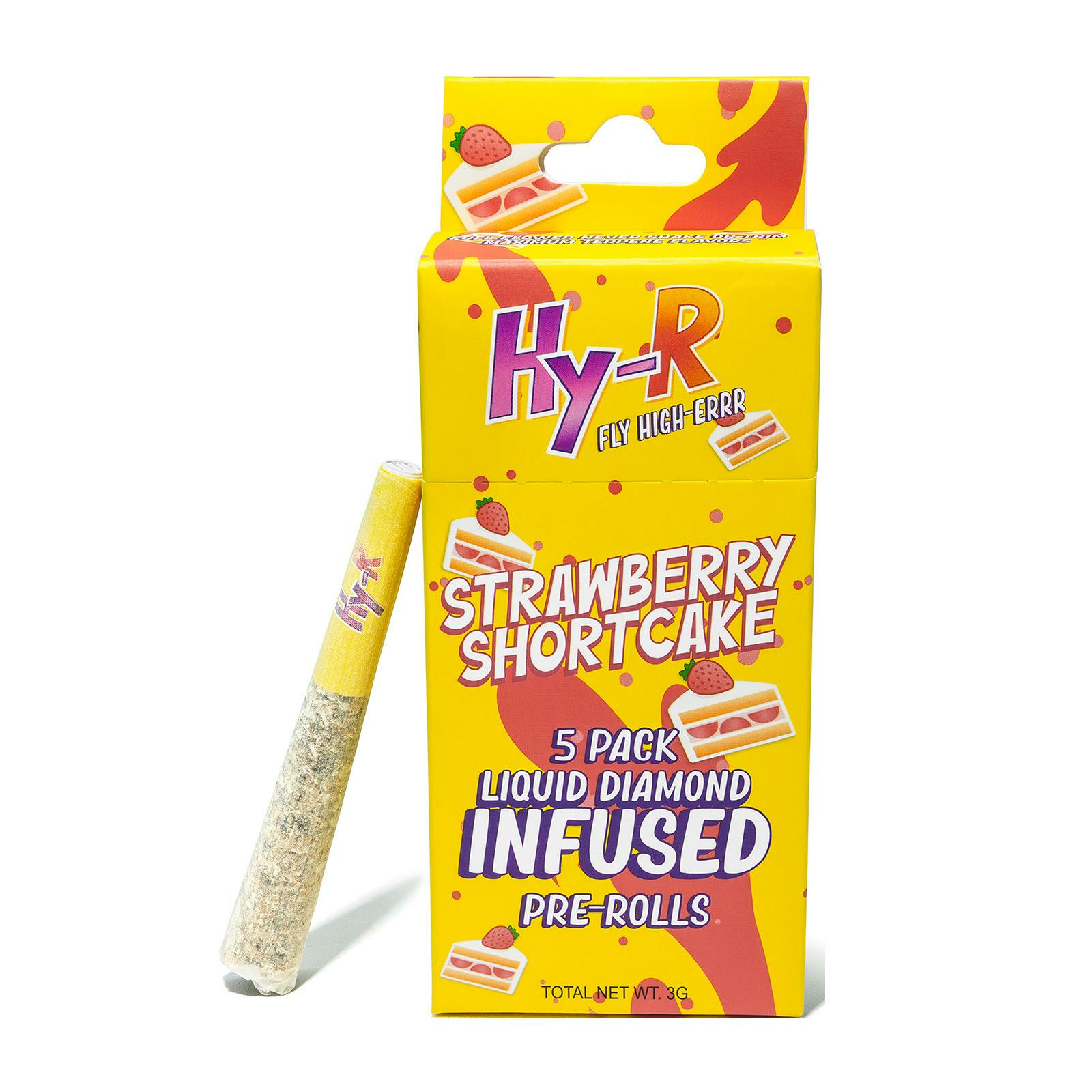 Strawberry Shortcake 5 Pack (3.0g Total) Infused Prerolls