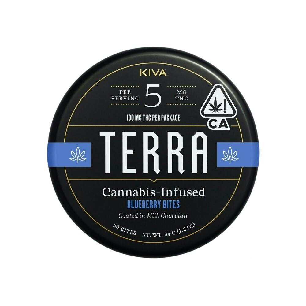 Terra | Milk Chocolate Blueberries | 100mg | 20ct | 5mg/ea