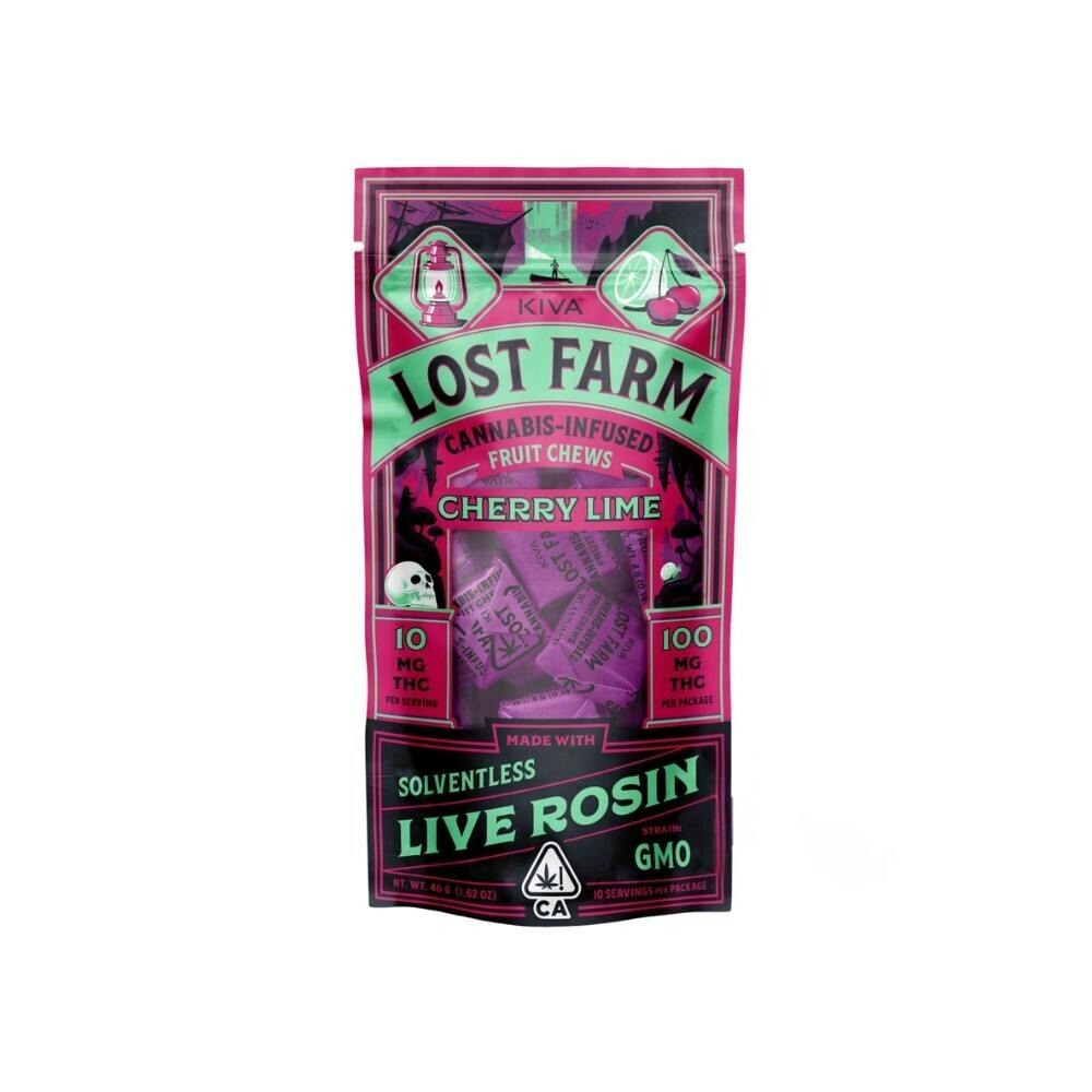 Cherry Lime 'GMO' Live Rosin Chews | 100mg | 10ct | 10mg/ea