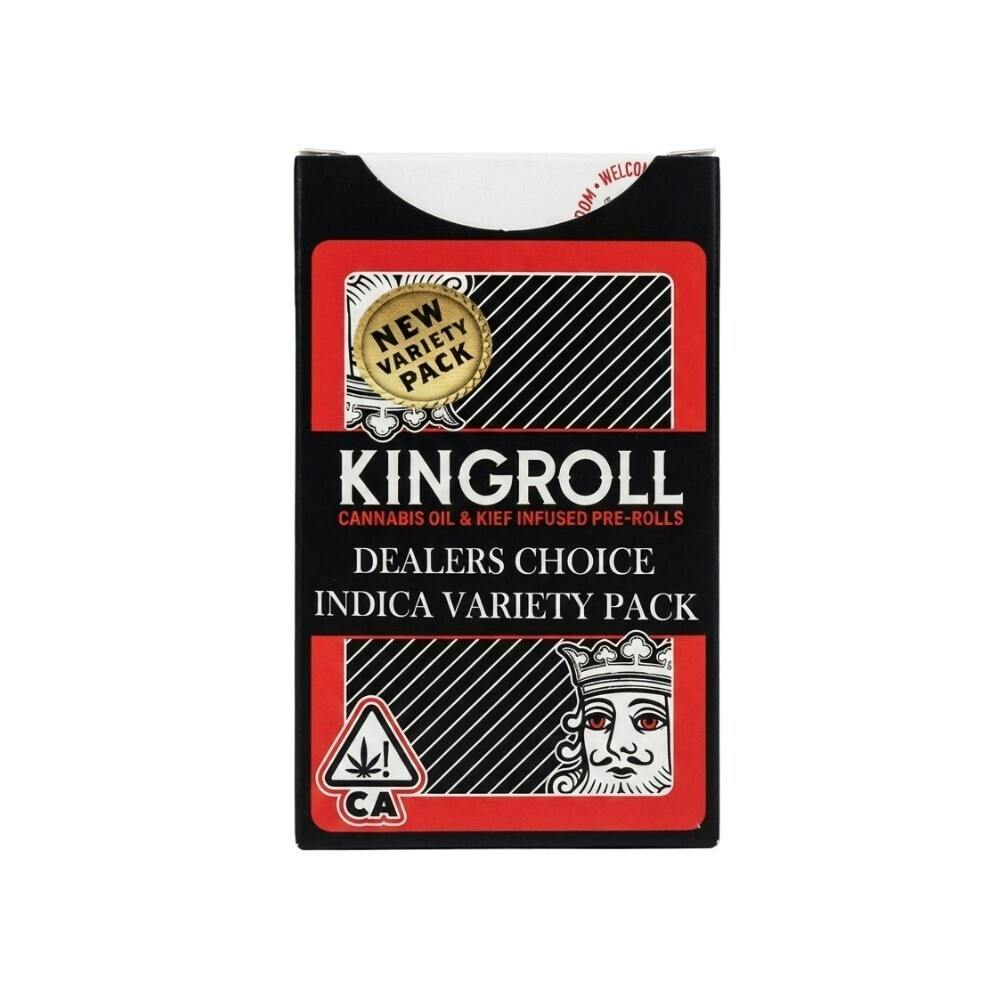 KINGROLL 4 PACK VARIETY - INDICA MIX #9 .75G - KINGPEN