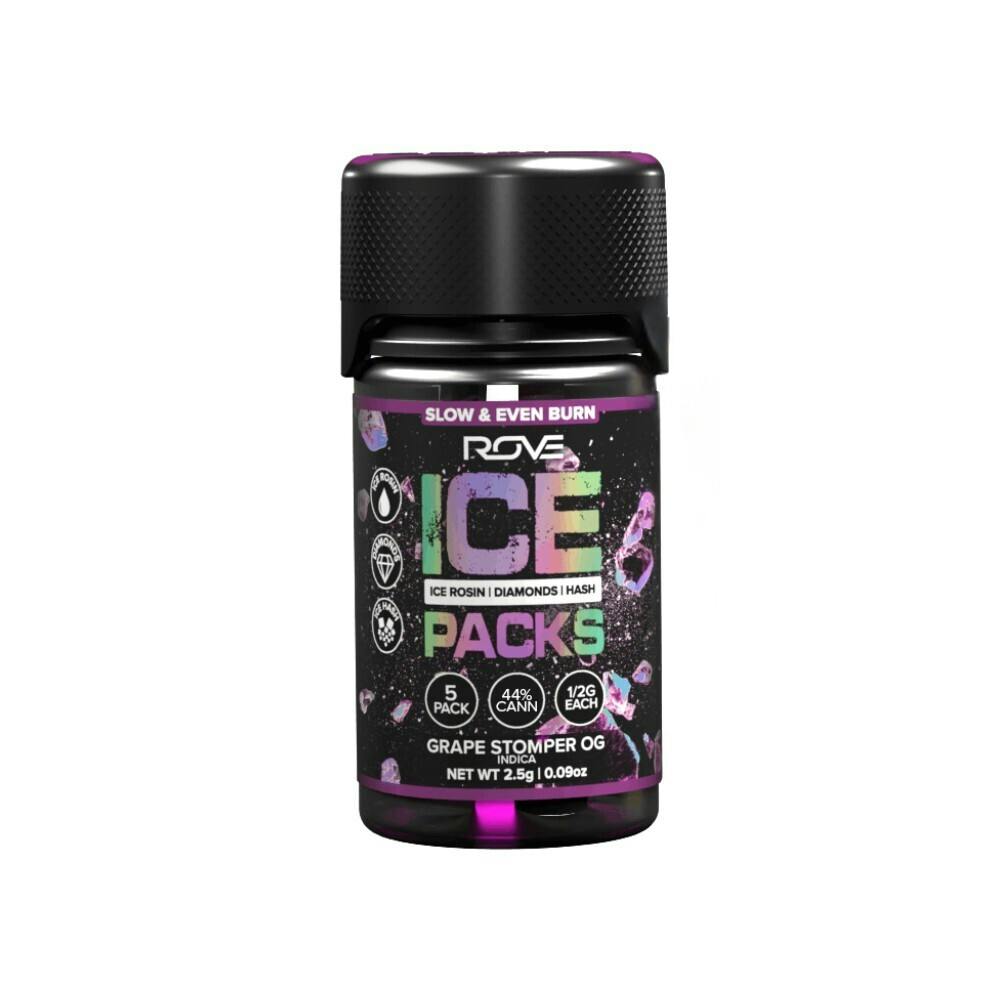 6 PACK ICE PACKS - GRAPE STOMPER OG .6G - ROVE