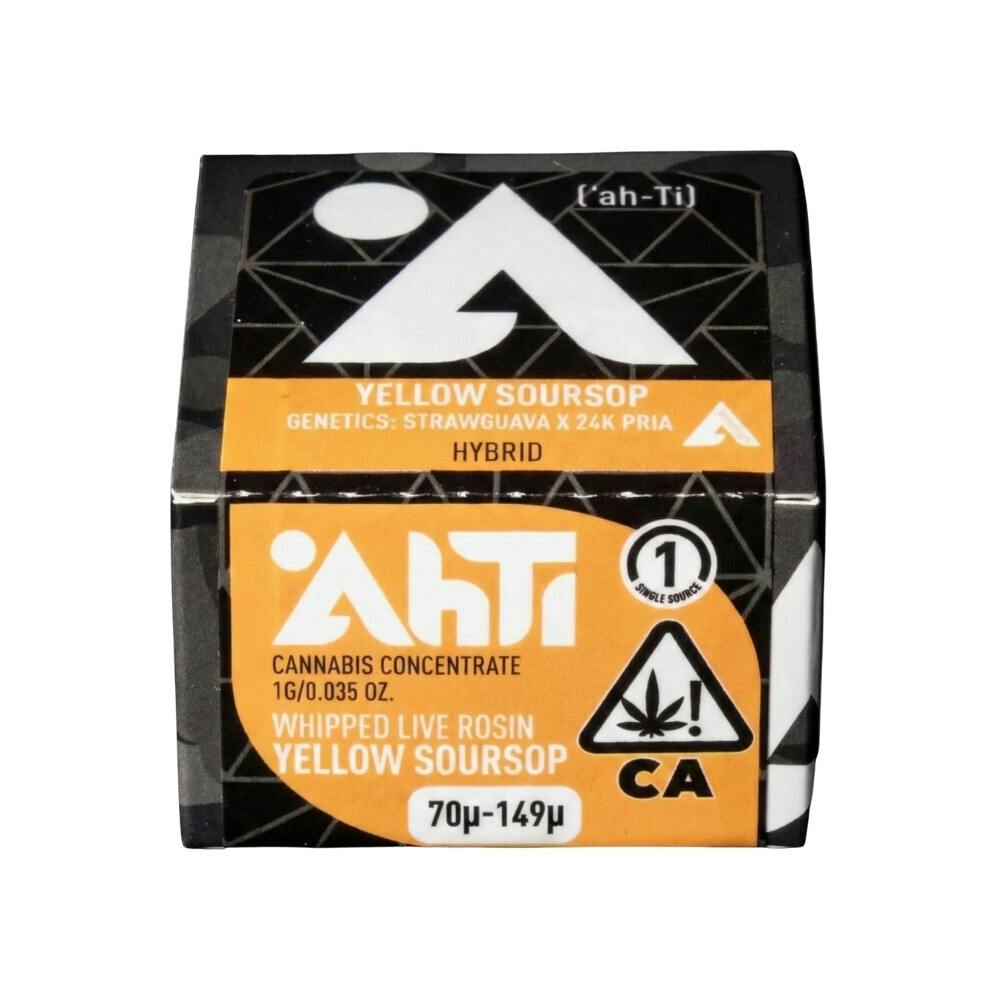 70U-149U WHIPPED ROSIN - YELLOW SOURSOP 1G - AHTI HASH