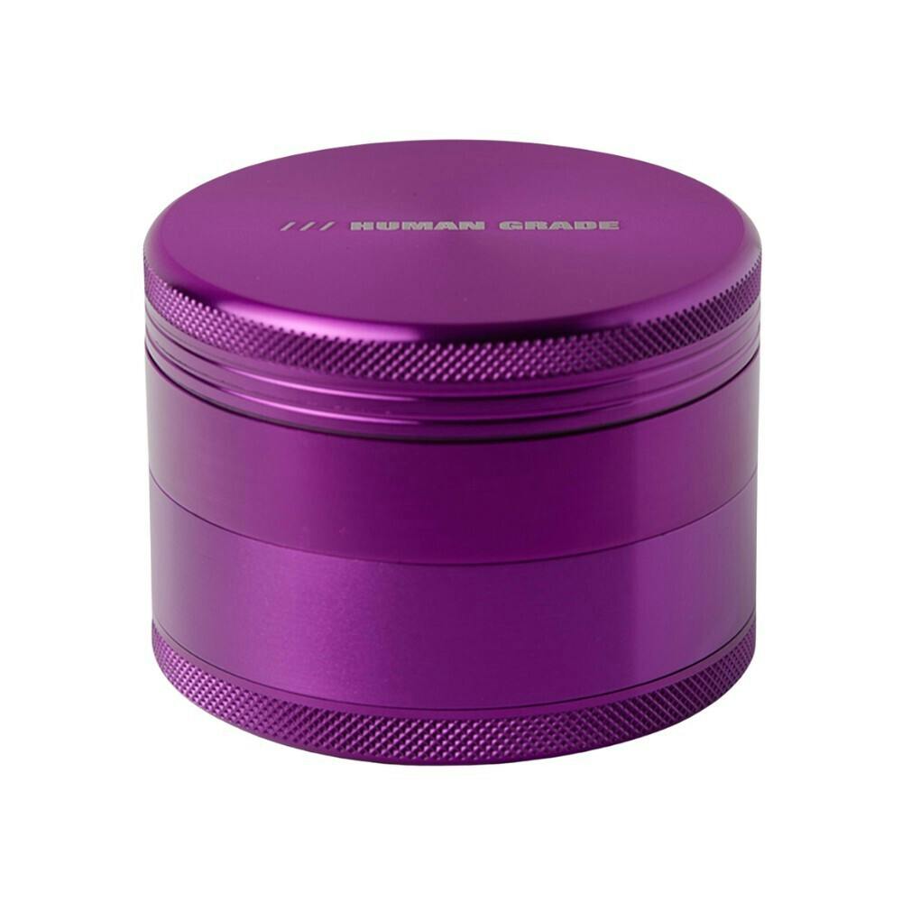 4 PIECE GRINDER - PURPLE ALUMINUM 2.5" - HUMAN GRADE