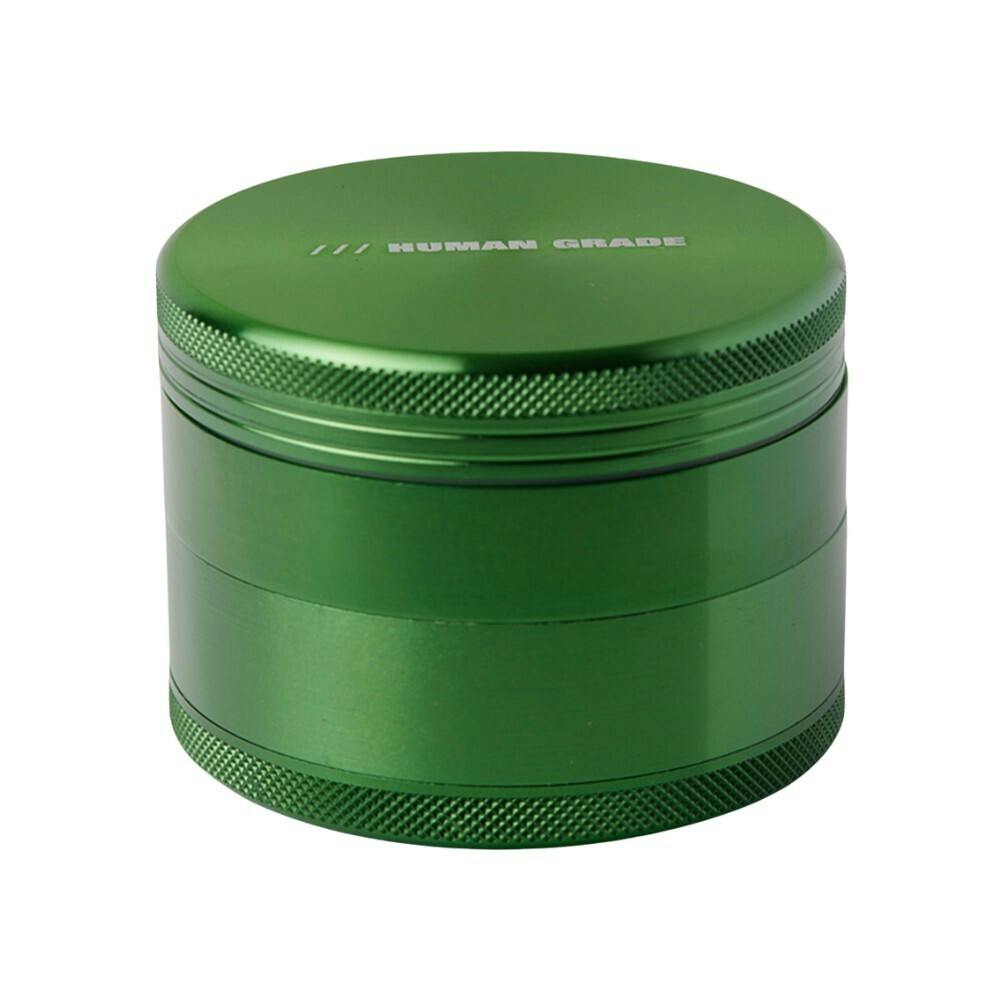 4 PIECE GRINDER - GREEN ALUMINUM 2.5" - HUMAN GRADE