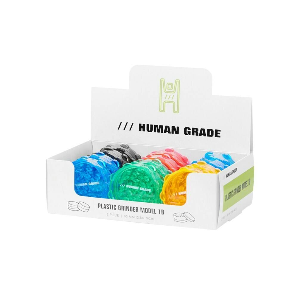 ASSORTED 2PC PLASTIC GRINDER 2.5" - HUMAN GRADE