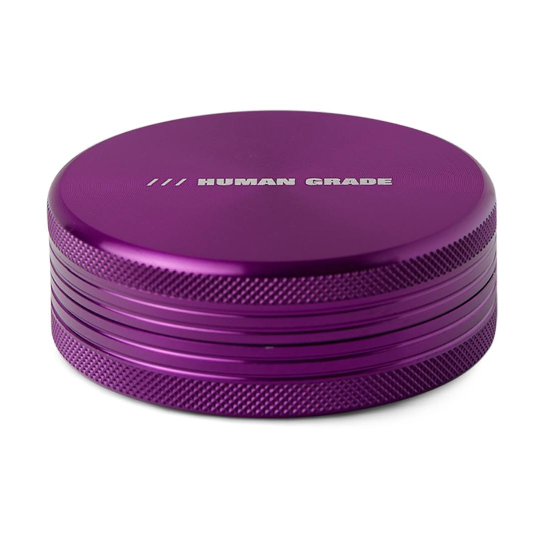 2 PIECE GRINDER - PURPLE ALUMINUM 2.5" - HUMAN GRADE