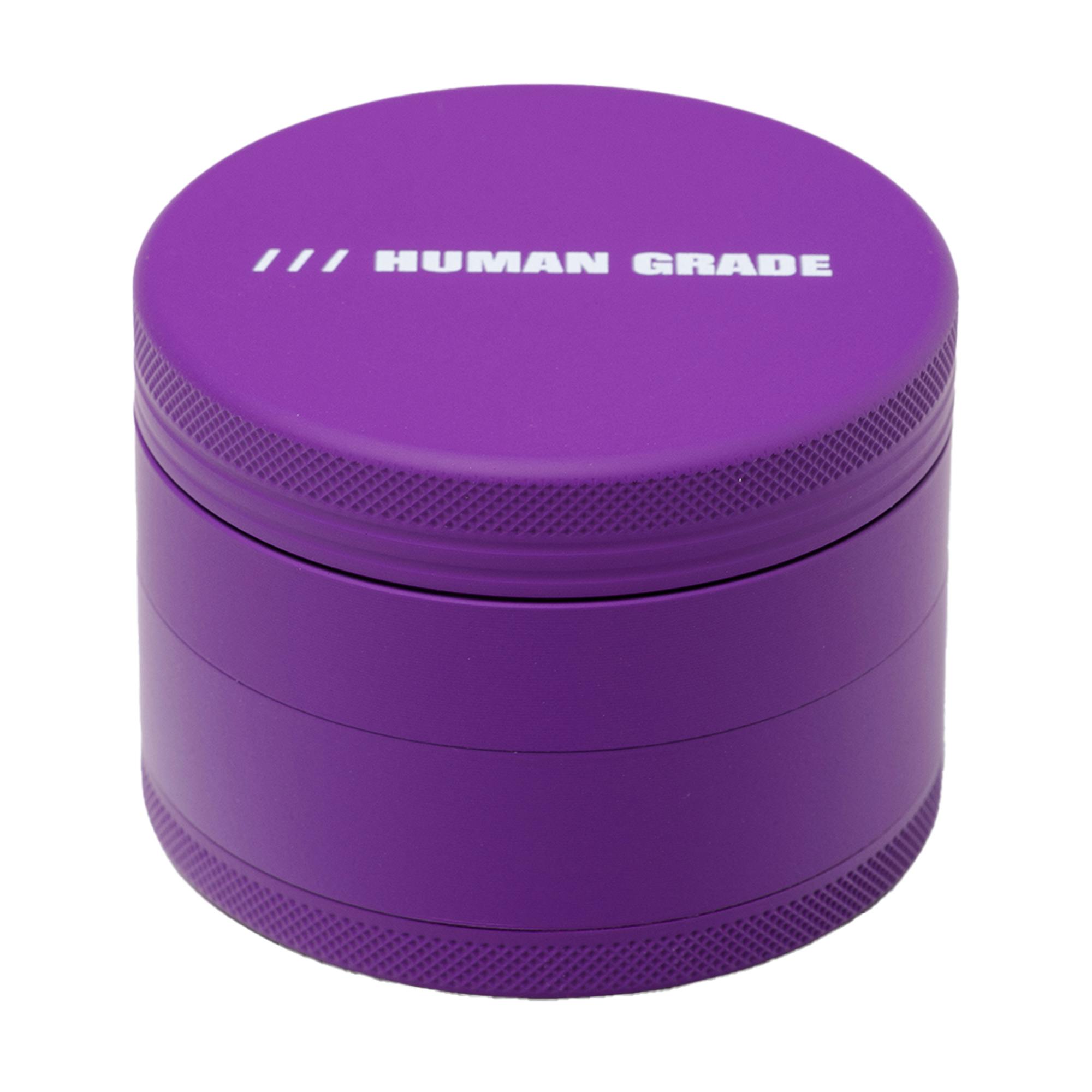 4 PIECE GRINDER - PURPLE COATED ALUMINUM 2.5" - HUMAN GRADE