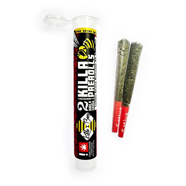 Lemonade Dream 2 0.5g Non-infused Prerolls from Killa Beez at La Mota