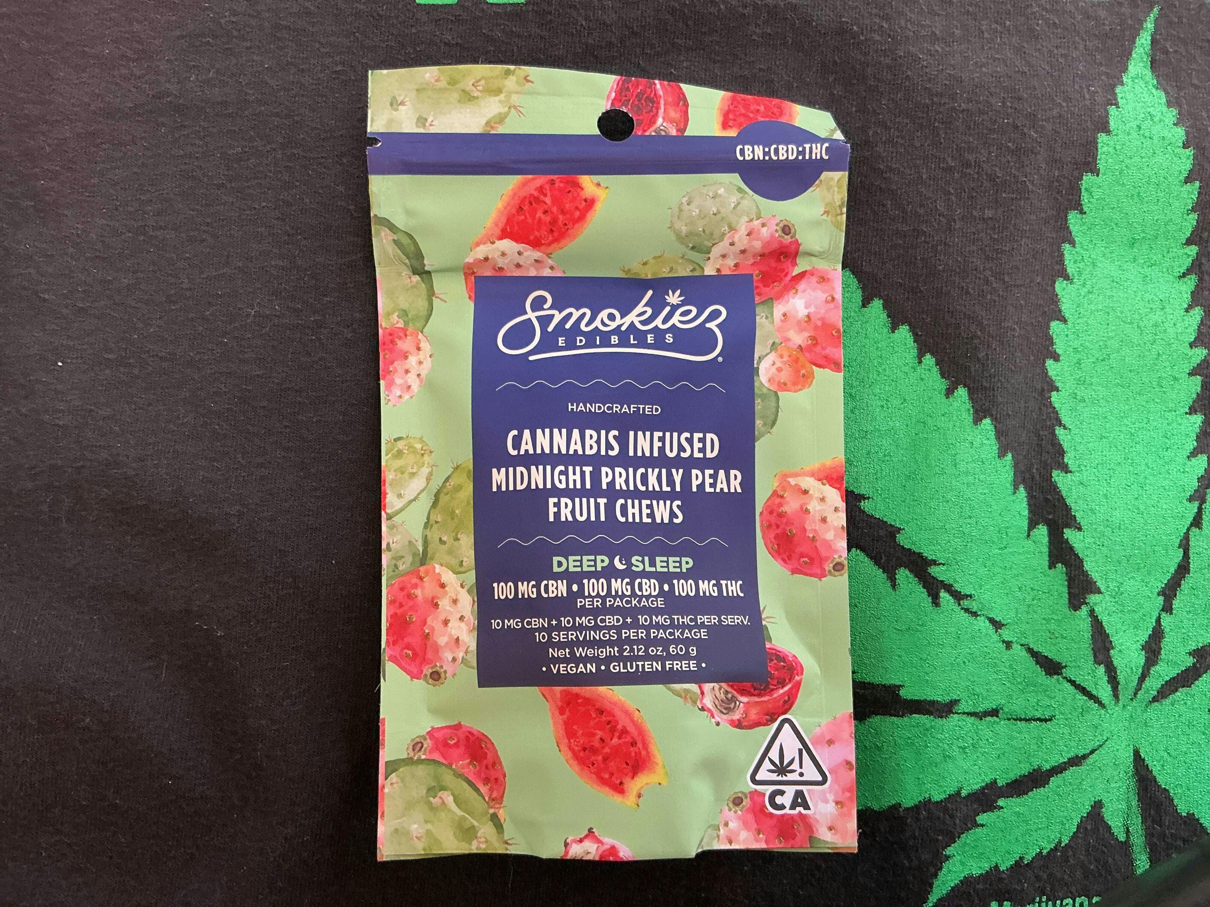 Smokiez - Smokiez Edibles | 1:1:1 10pk Fruit Chews | 100mg | I | Sweet Midnight Prickly Pear CBN