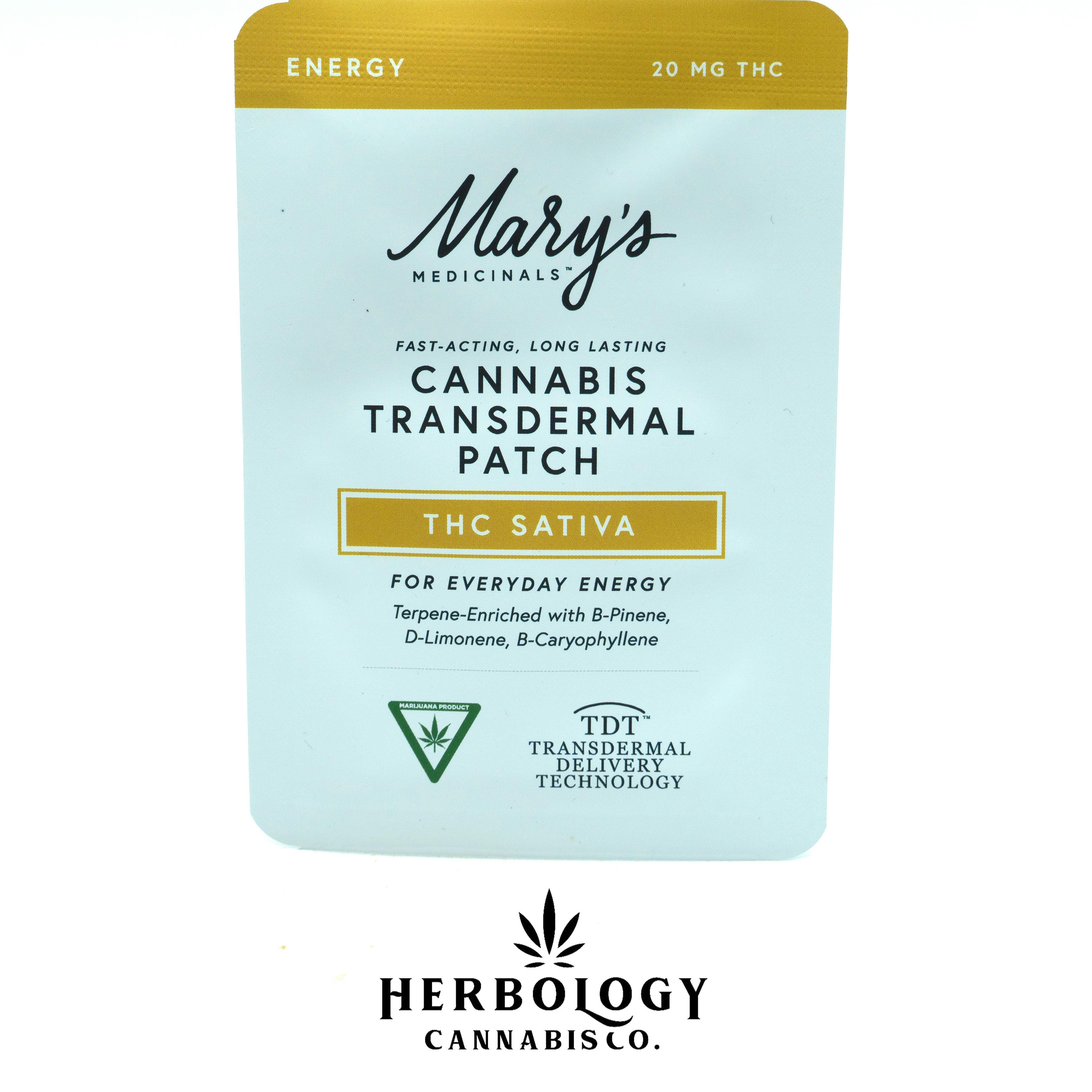 Mary's Medicinals | Transdermal Patch | Energy | 20mg