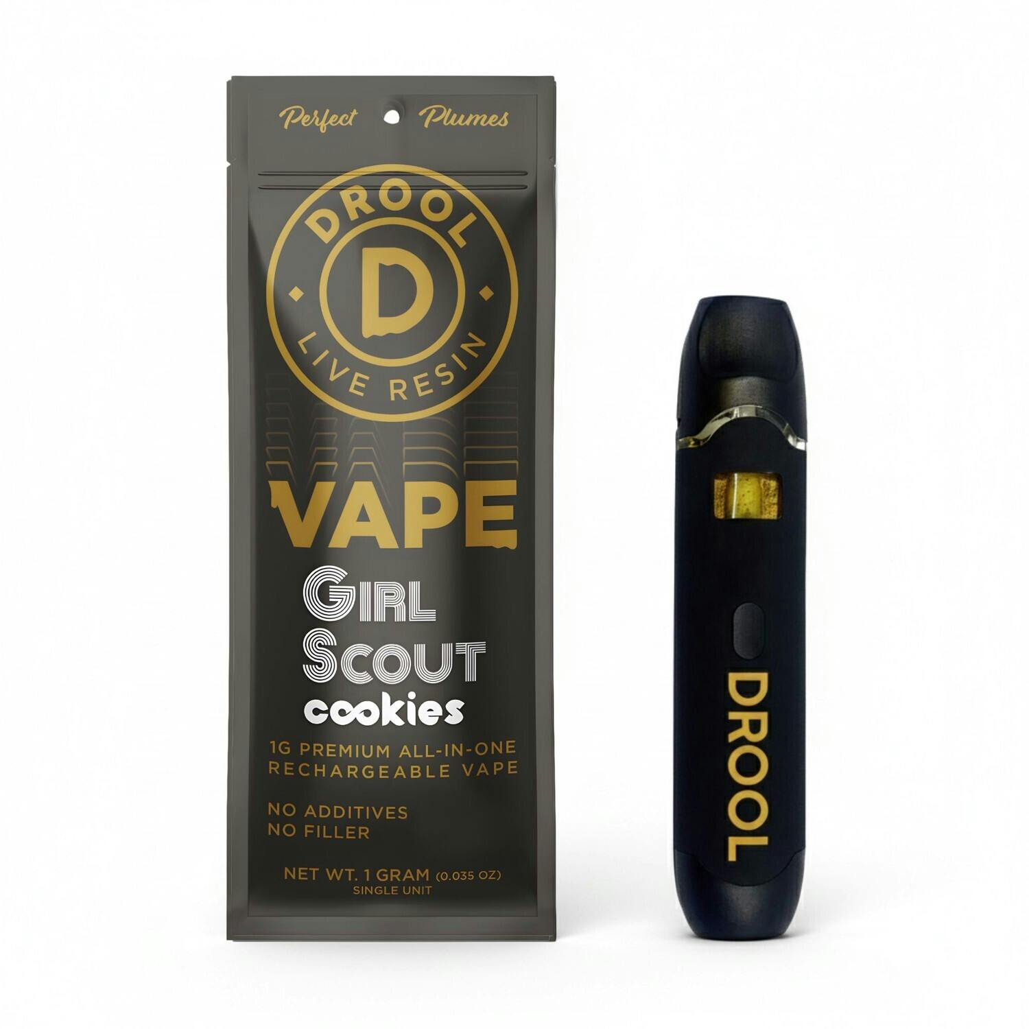 Drool | 1g | Girl Scout Cookies | Live Resin Disposable cannabis product