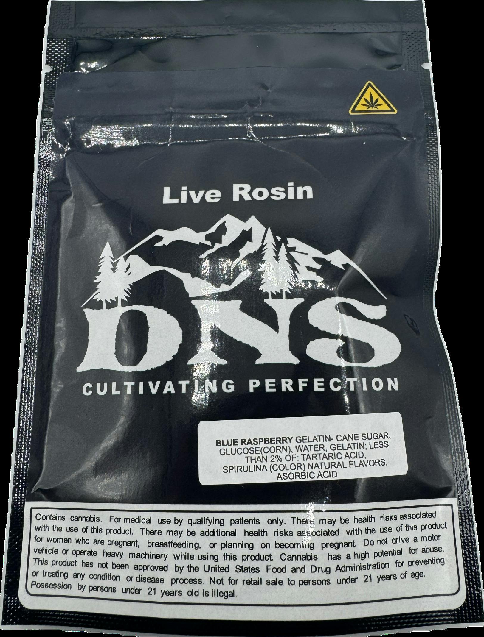 Sativa Razzleberry Live Rosin Gummies 10pc