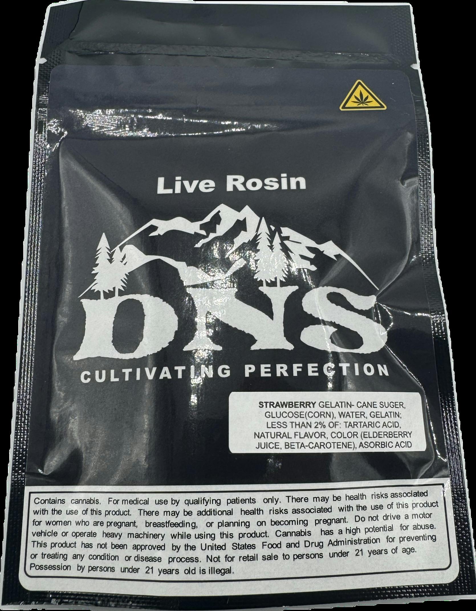 High Dosage Indica Grape Live Rosin Gummies 4pc