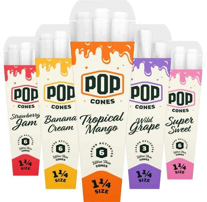 Pop Cones Ultra-Thin 1¼ Pre-Rolled Cones 3pk