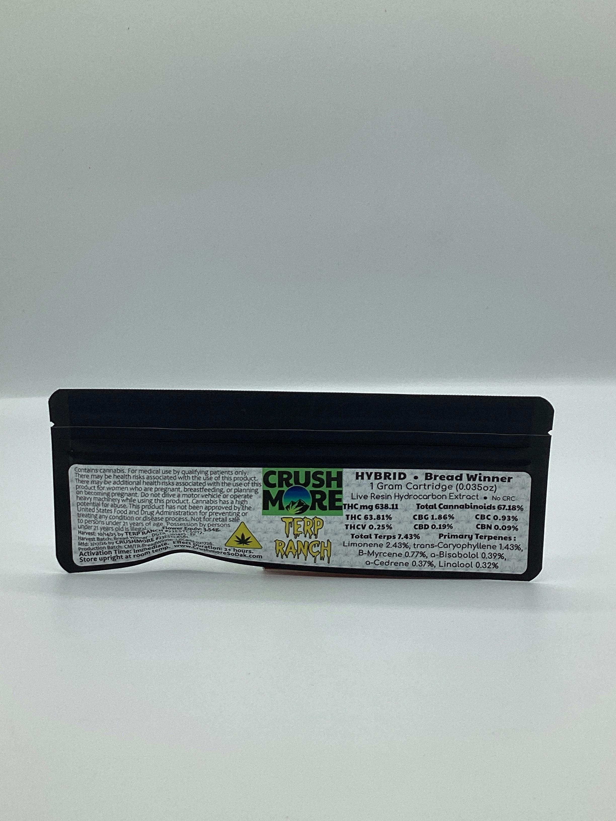 Bread Winner Live Resin Ceramic Cartridge