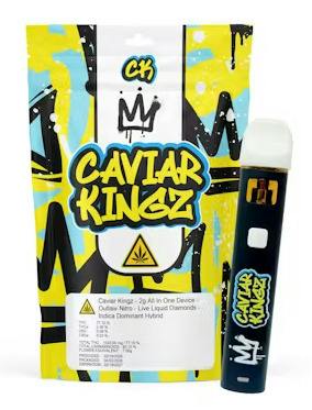 "Caviar Kingz" Outlaw Nitro Live Liquid Diamonds 2g Disposable