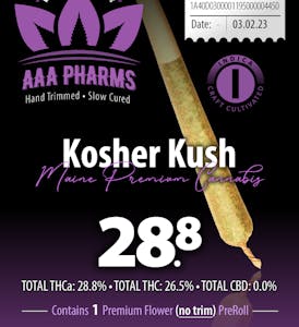 Kosher Kush-Preroll-1g