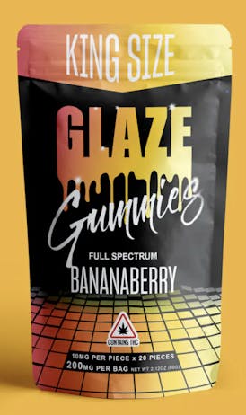 Glaze-Bananaberry-Full Spectrum Gummy-200mg