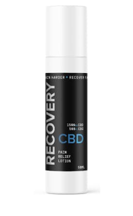 Recovery CBD - Train Harder pain lotion menthol - 1500CBD/500CBG - 2oz