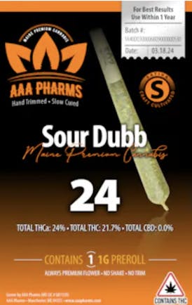 AAA Pharms-Sour Dubb-Preroll-1g