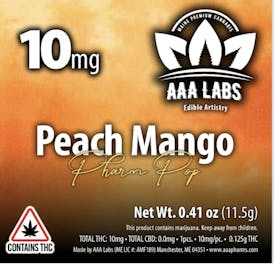 AAA Pharms-Peach Mango-Lollipop-10mg