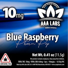 AAA Pharms-Blue Raspberry Lollipop-10mg