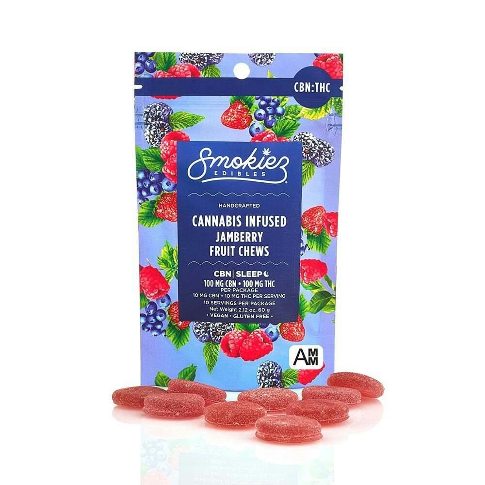 Smokiez 1:1 CBN:THC Sweet Jamberry Gummies