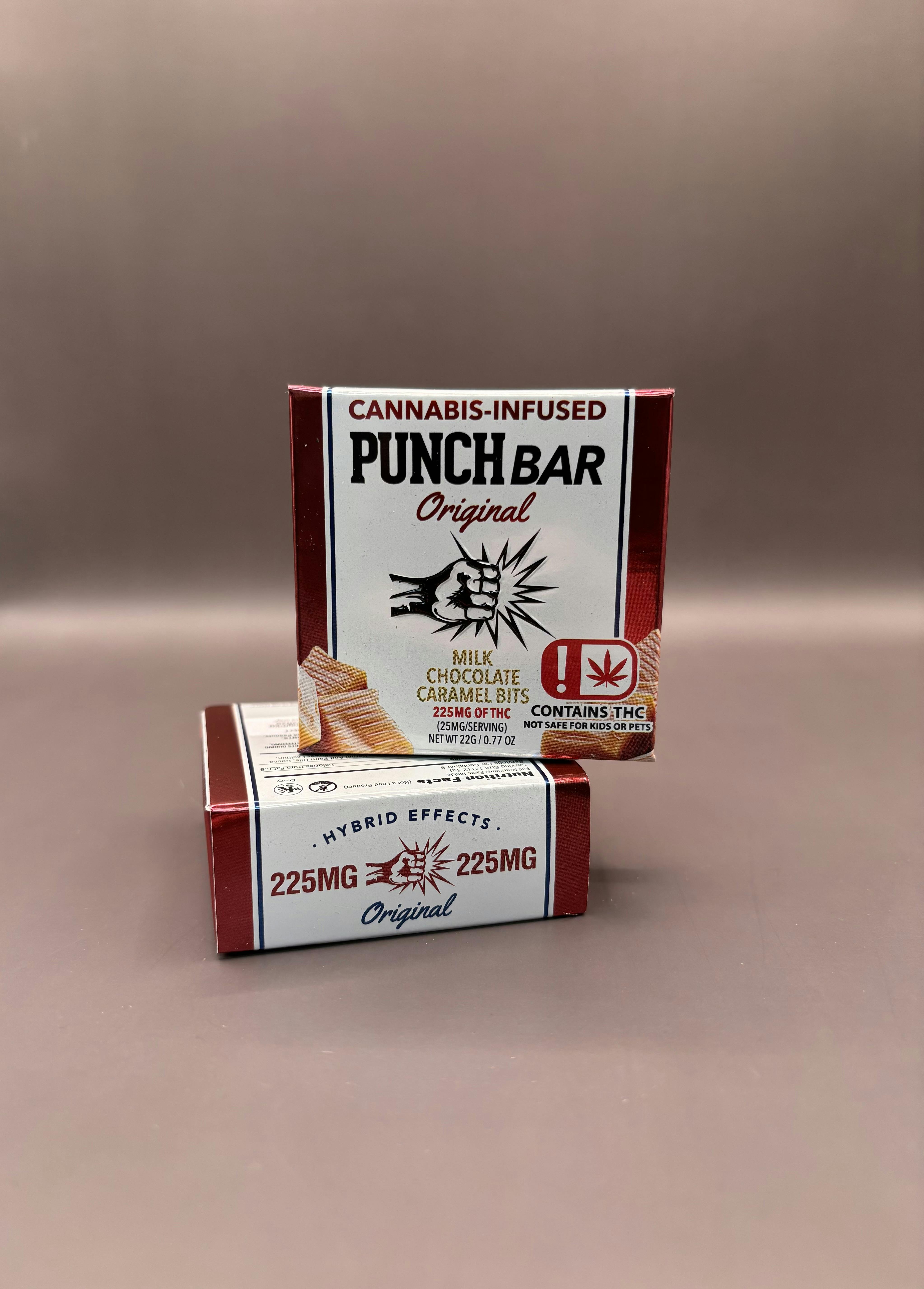 Punch Bar 225Mg Milk Choc Caramel Bits