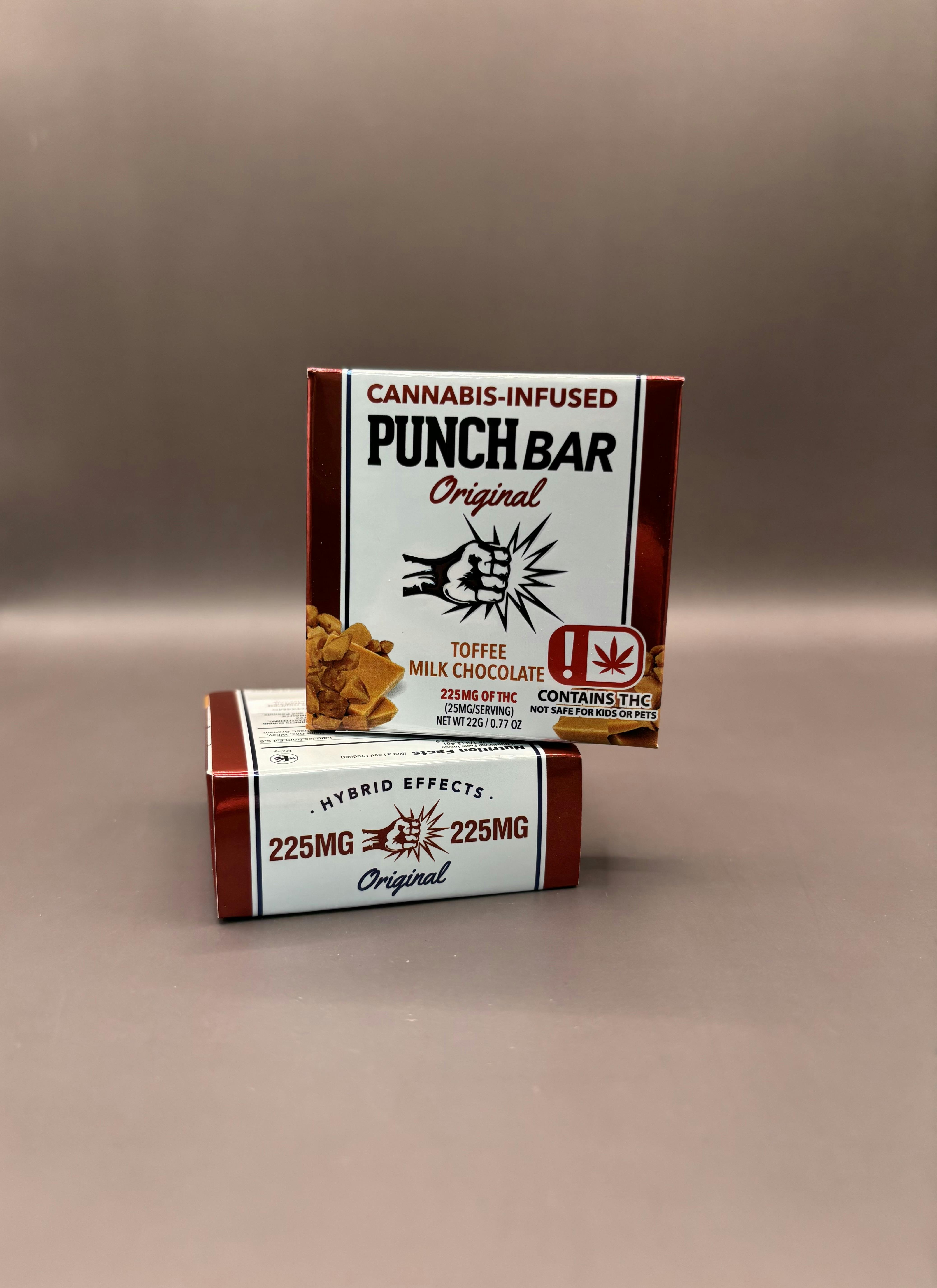Punch Bar 225Mg Milk Choc Toffee