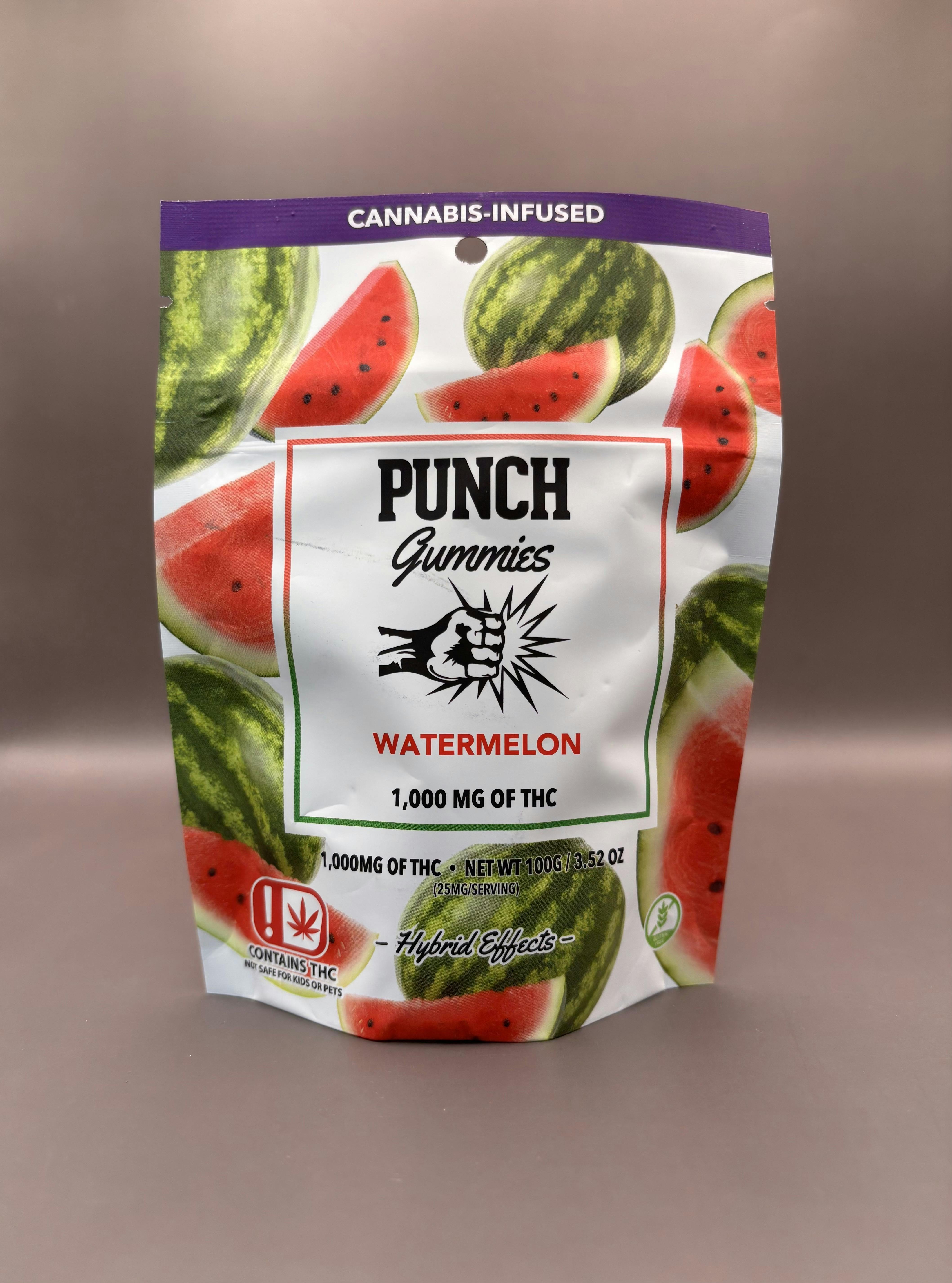 Punch 1000mg Gummies Watermelon