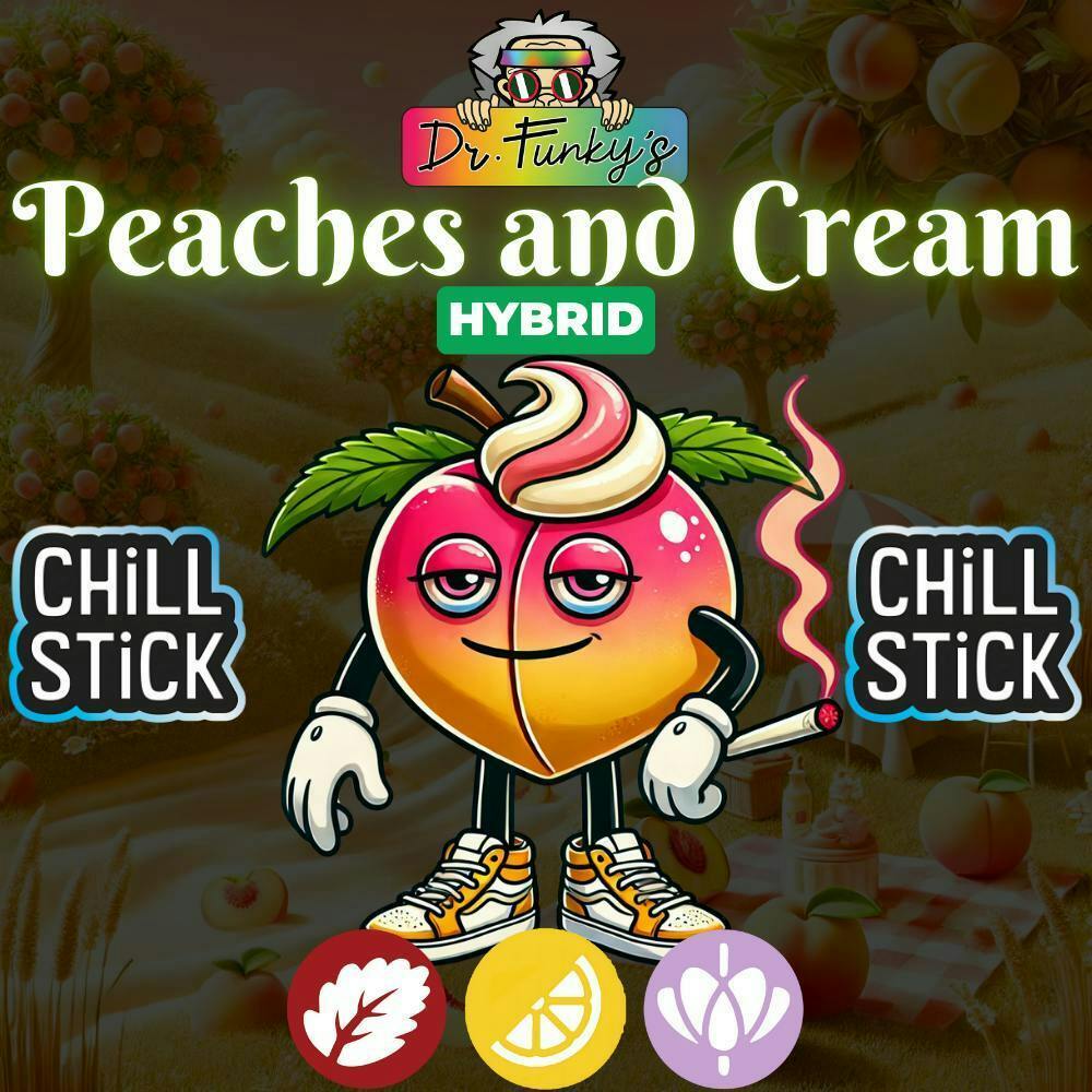 Dr. Funky's Chill Stick .6g Infused Preroll Peaches & Cream