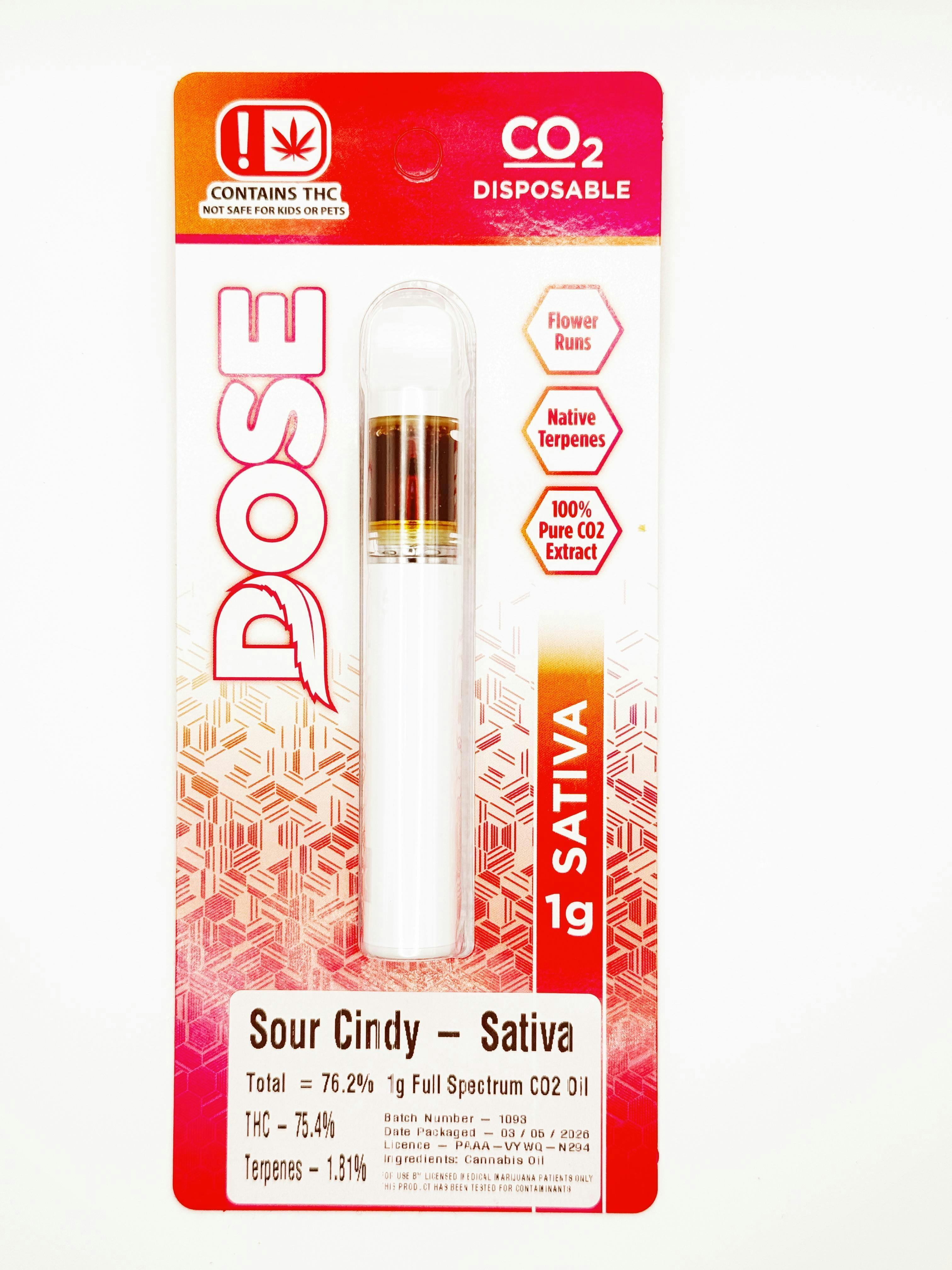 Dose 1g CO2 Dispo. - Sour Cindy