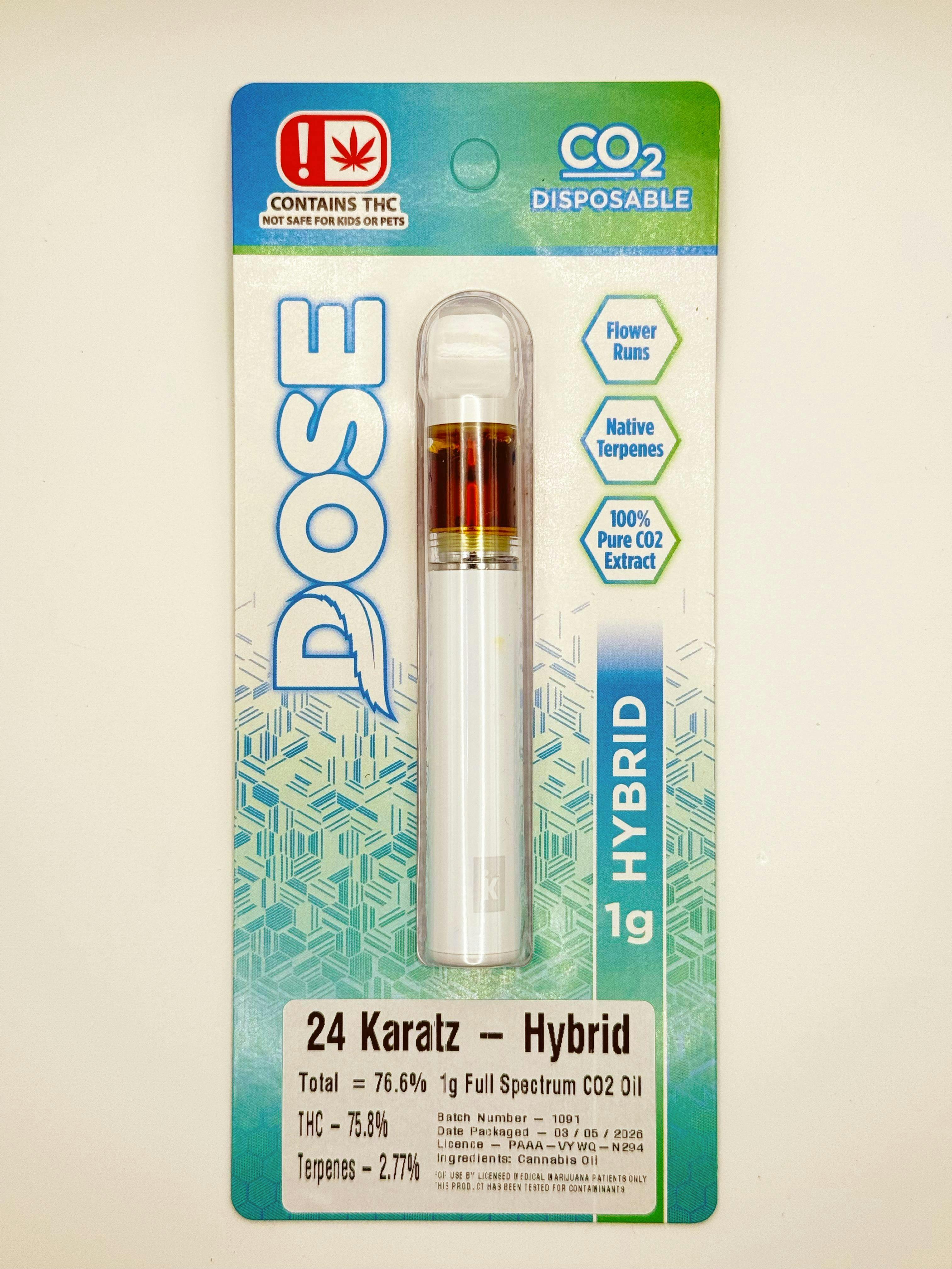Dose 1g CO2 Dispo. - 24 Karatz