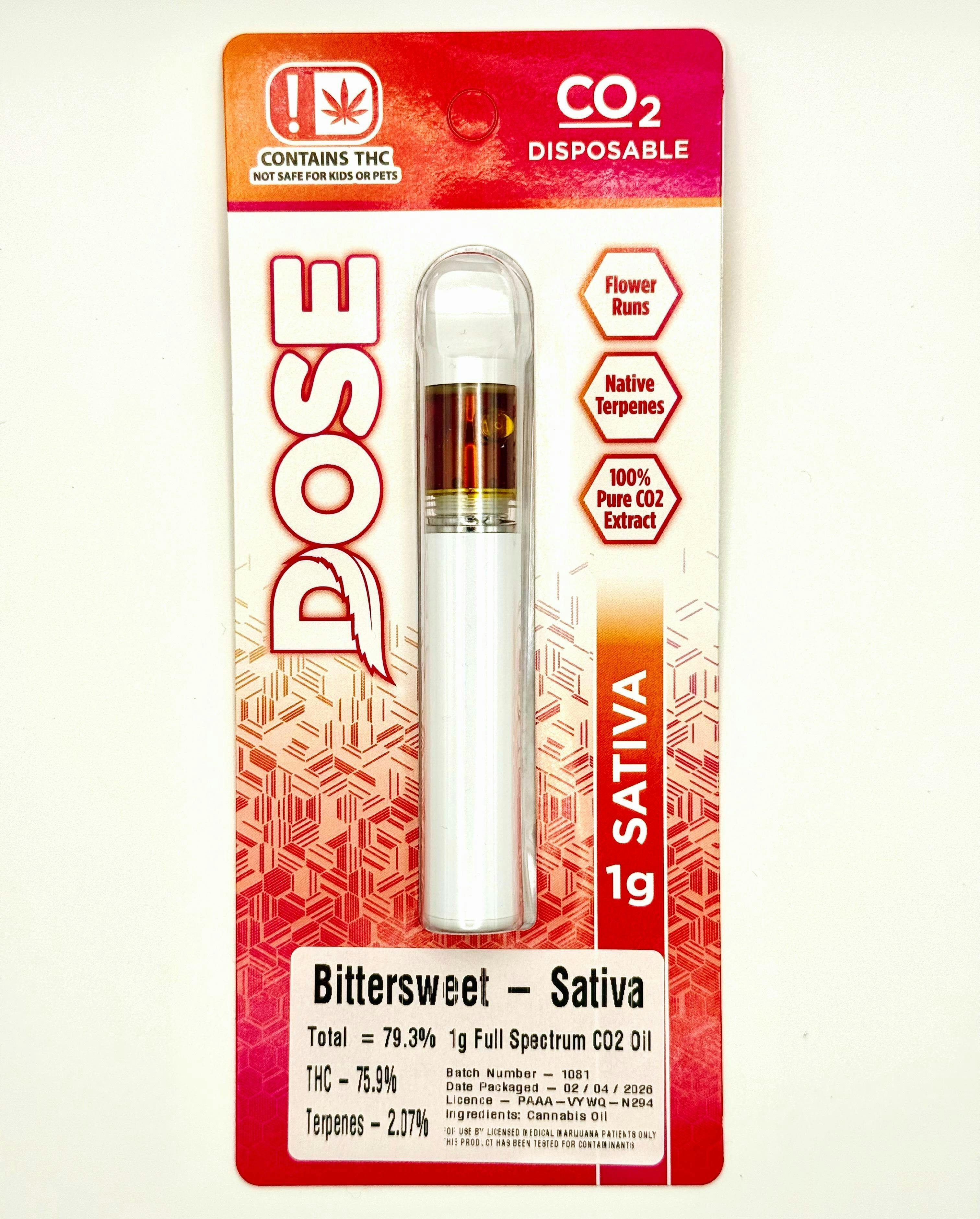 Dose 1g Disposable Bittersweet