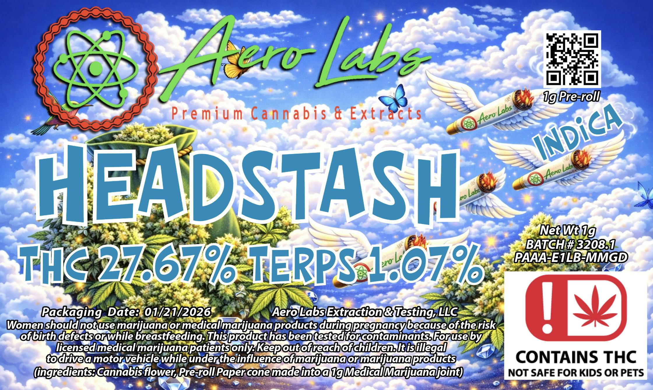 Aero Labs 1g Preroll Headstash