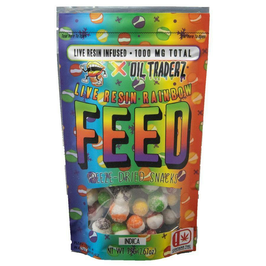 FEED 500mg Freeze Dried LR Indica 2:1-THC:CBD Rainbow