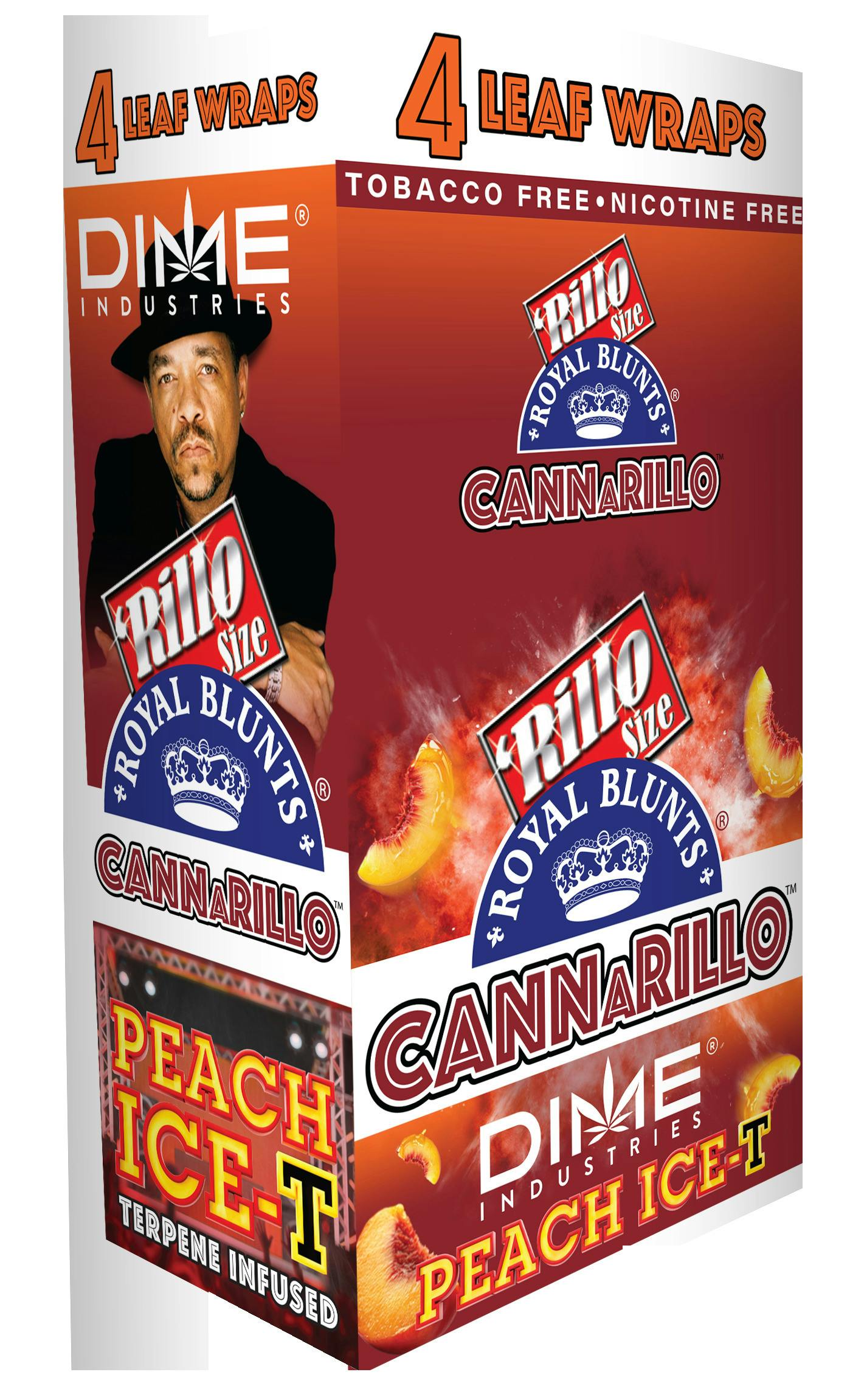 CannaRillo 4pk Peach Ice-T Wraps