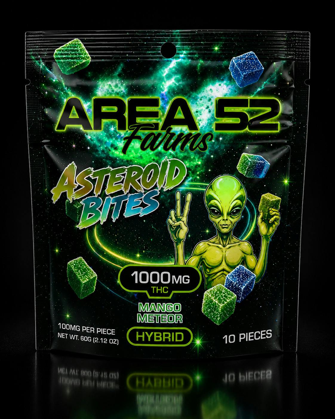 Area 52 Asteroid Bites Mango Meteor