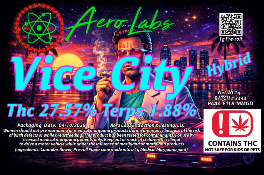 Aero Labs 1g Preroll Vice City
