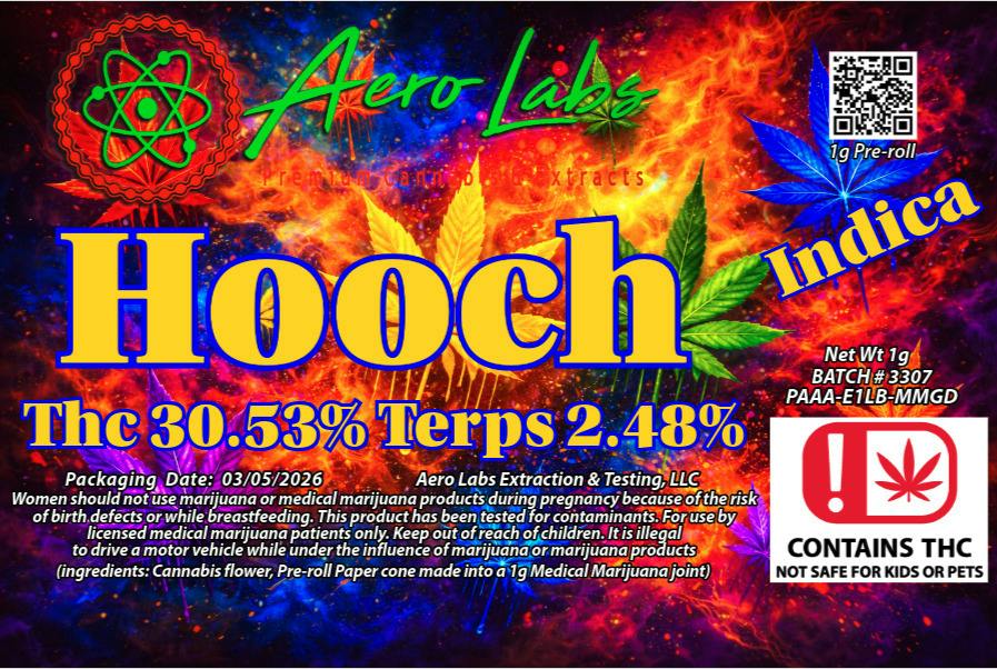 Aero Labs 1g Preroll Hooch